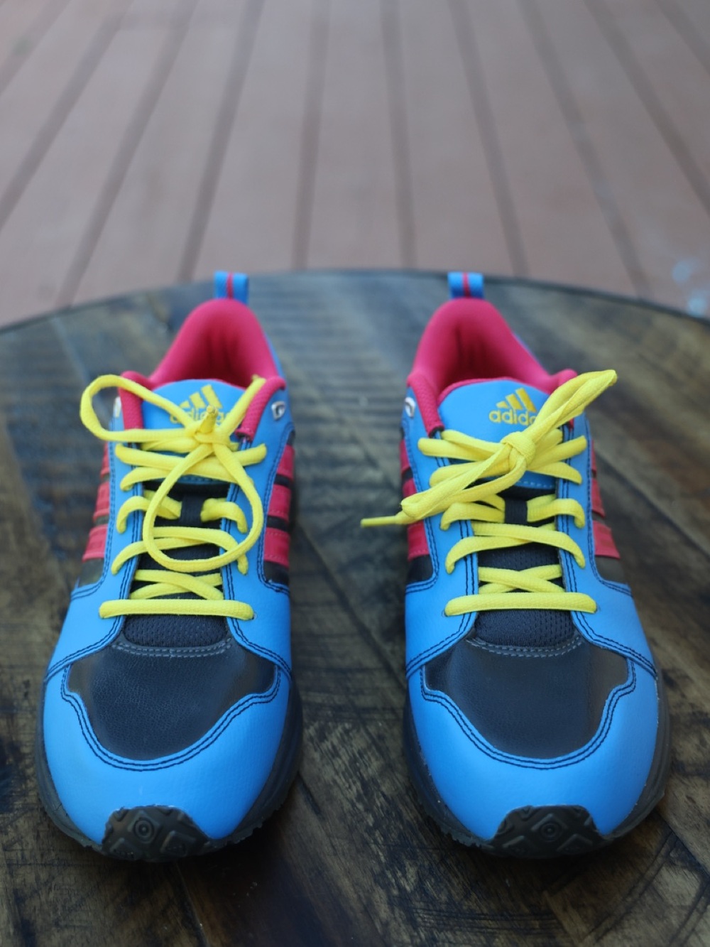 Vintage 2008 Adidas StreetRun III K G03599 Blue Pink Yellow Sneakers Size 7